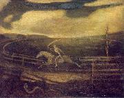 Albert Pinkham Ryder The Race Track oil on canvas